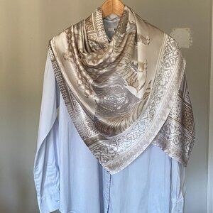 Vintage 90s ESCADA Animal Print Oblong Scarf